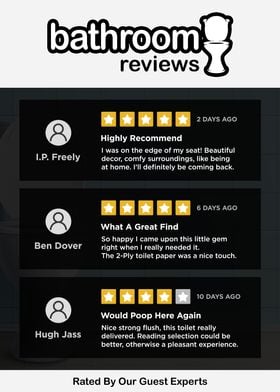 Funny Bathroom Reviews