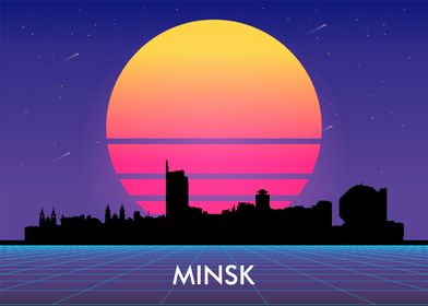 minsk vaporwave cityscapes