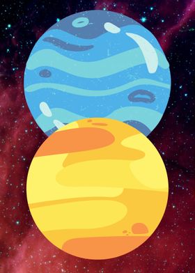 Galaxy and Planet 3