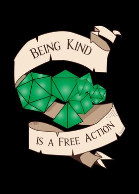 DnD Kindness is Free Green