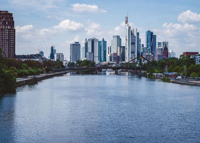 cityscape of Frankfurt 