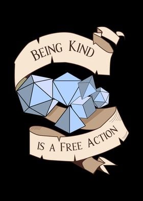 DnD Kindness is Free Blue