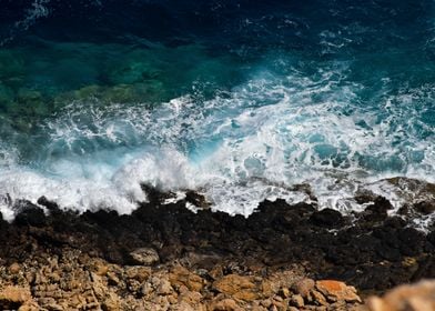 Waves in Karpathos Greece