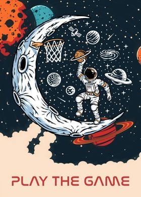 Astronaut play game 