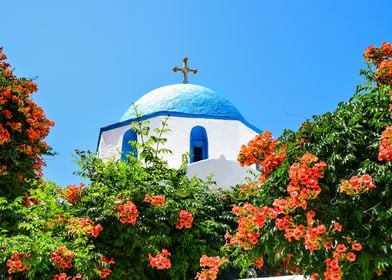 Blue Domes of Santorini