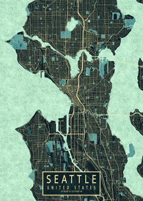 Seattle City Map Summer