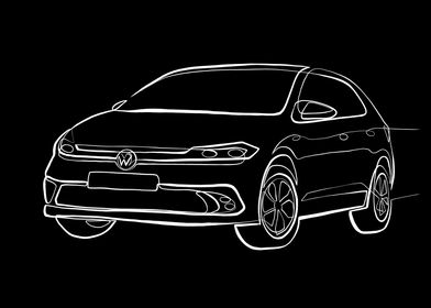 2019 VW Polo GTI Line Art