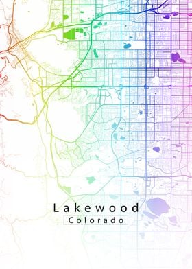 Lakewood Colorado City Map