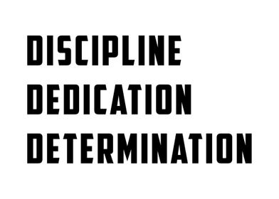 Discipline Dedication