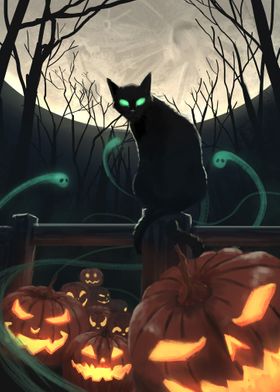 Halloween cat