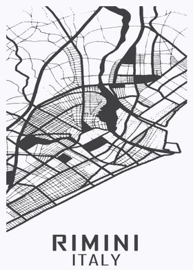 Rimini Italy City Map