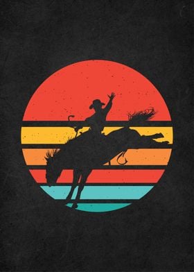 retro vintage rodeo