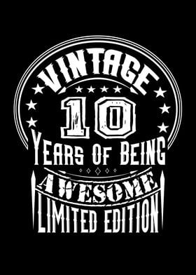 Vintage 10 Years Of Being