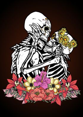 Kissing Sugar Skeletons