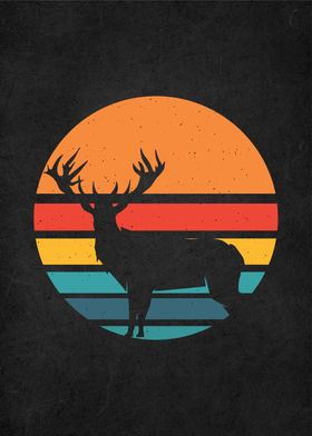 retro vintage elk