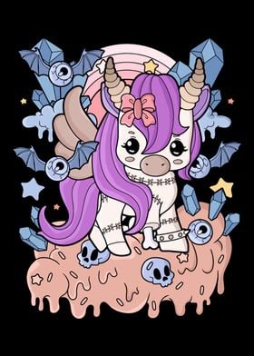 Creepy Kawaii Unicorn