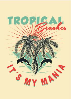 TROPICAL BEACH POSTER