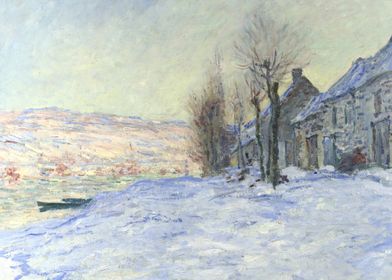 Lavacourt Under Snow Monet