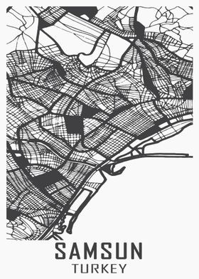 Samsun Turkey City Map