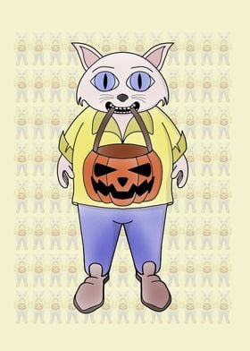 Pumpkin Cat Halloween