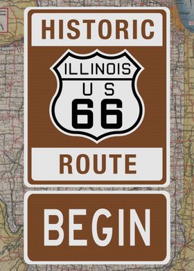 Route 66 Begin