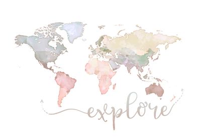 Explore World Map no250