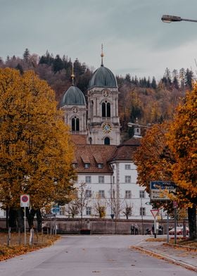 Autumn Abbey Einsiedeln