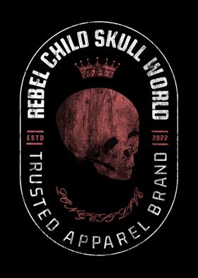 Rebell Child Skull World