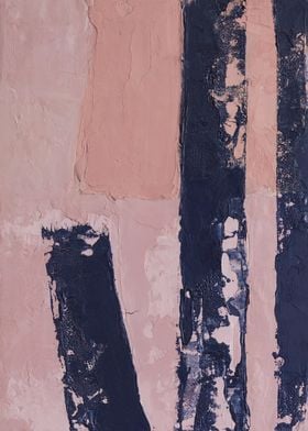 Pink and navy abstract