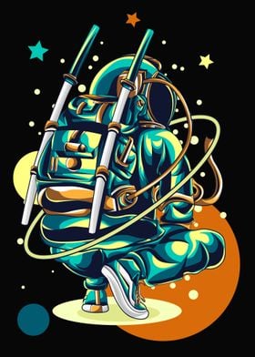 samuarai astronaut