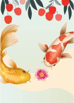 Nature Koi Fish