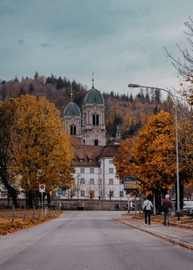 Autumn Abbey Einsiedeln