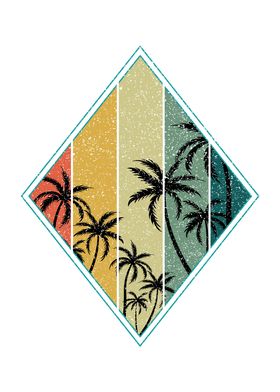 Retro Palm Tree Beach 2022