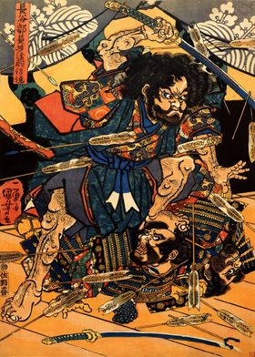  Ukiyo e Attack On Kyoto