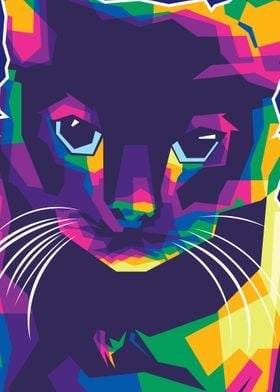 Cat pop art