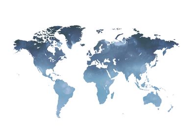 Blue World Map no194
