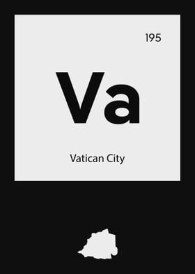 Vatican City Country Map