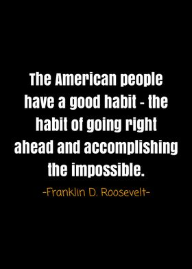 Franklin D Roosevelt quote