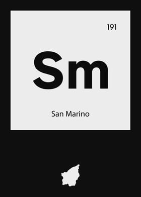 San Marino Country Map