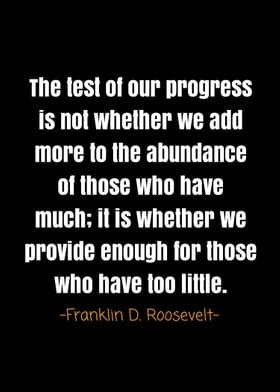 Franklin D Roosevelt quote