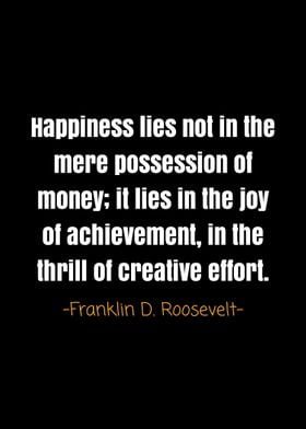 Franklin D Roosevelt quote