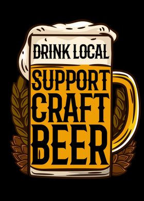 Support Craft Beer Glas