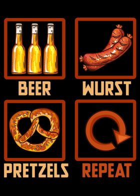 Bier Wurst Pretzels Repeat