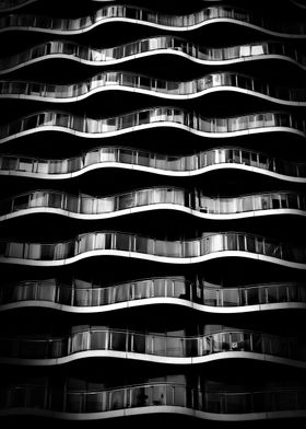 Wavy balconies