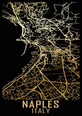 Naples Italy City Map