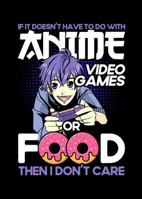 Anime Video Games Or Food