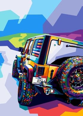 Car sport Pop art