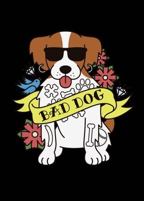 Brittany Spaniel Bad Dog 