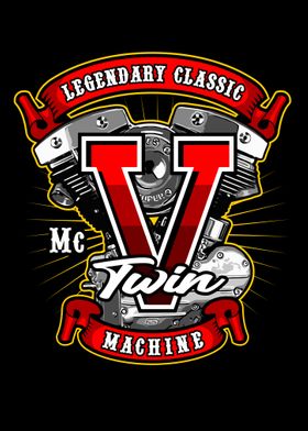 Legendary V Twin Sign Logo