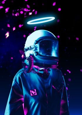 Space pink blue